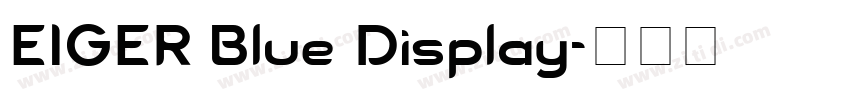 EIGER Blue Display字体转换